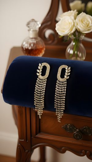 ✨ Long Crystal Tassel Earrings ✨